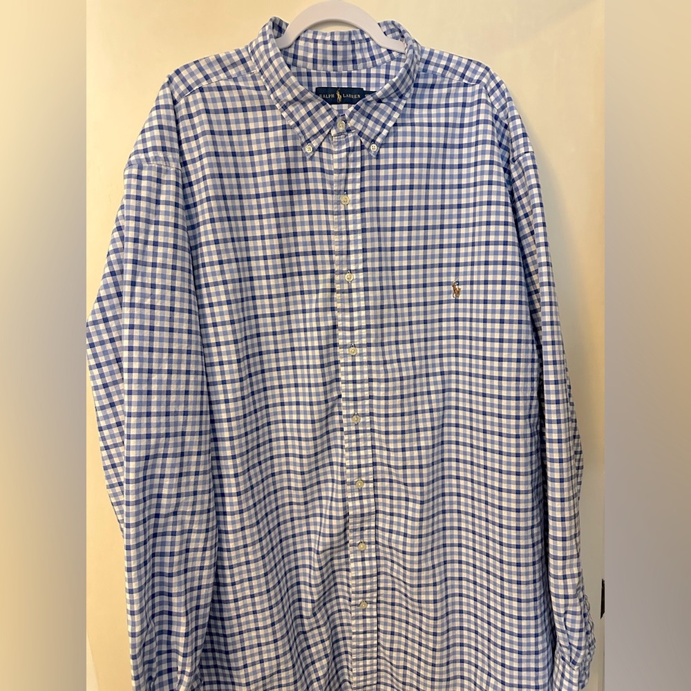 4XLT POLO Button Down Long Sleeve Shirt